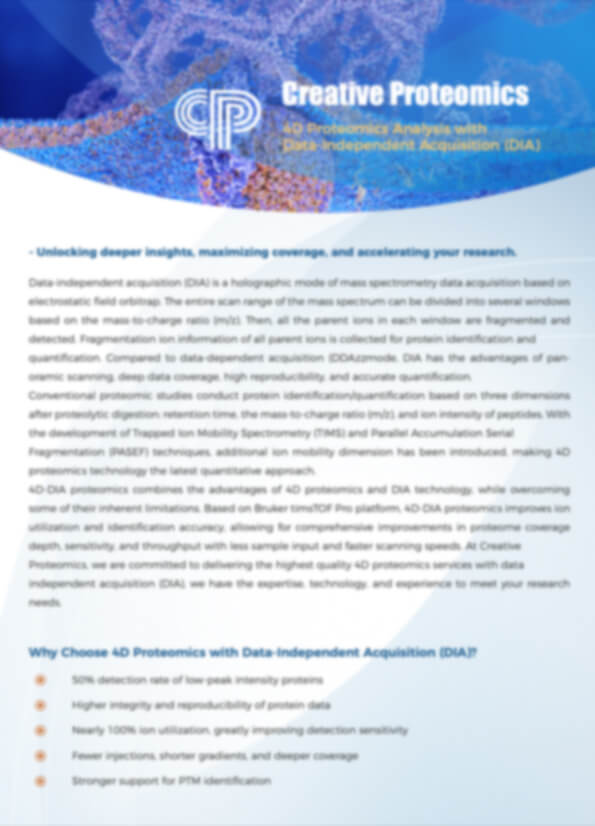 4D Proteomics Analysis with Data-Independent Acquisition (DIA)