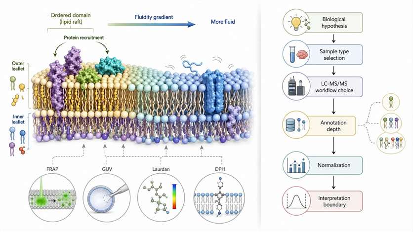 Boundary between membrane biophysics content and phospholipidomics decision content
