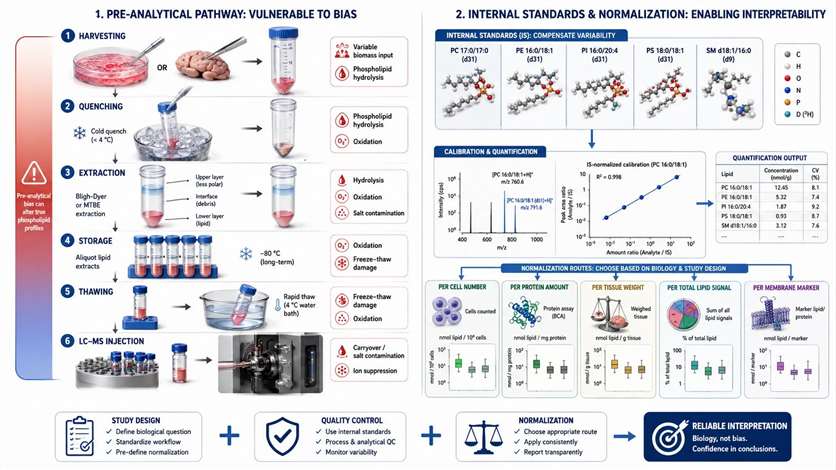 Pre-analytical risk map for phospholipid studies