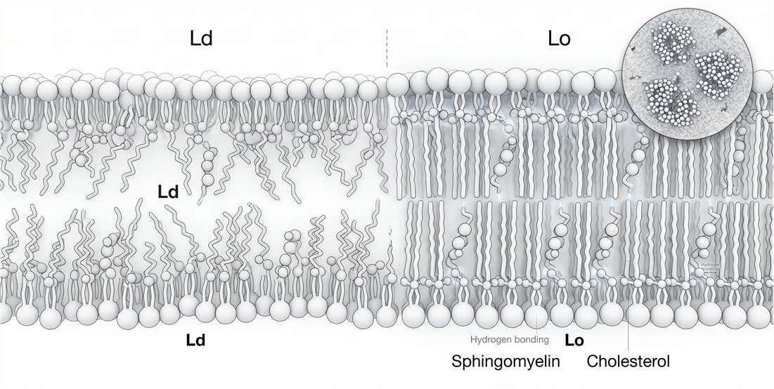 Liquid-ordered phase formation driven by sphingomyelin–cholesterol interactions