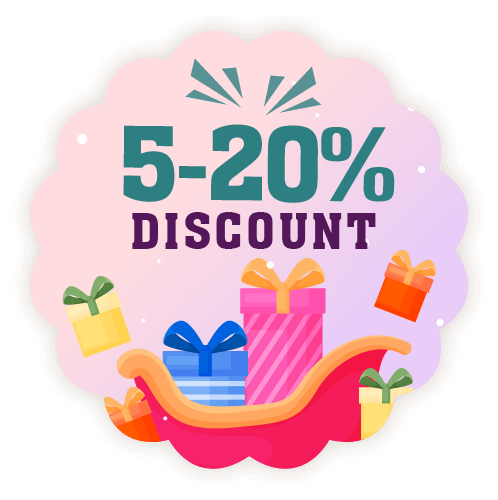 5-20% Discount