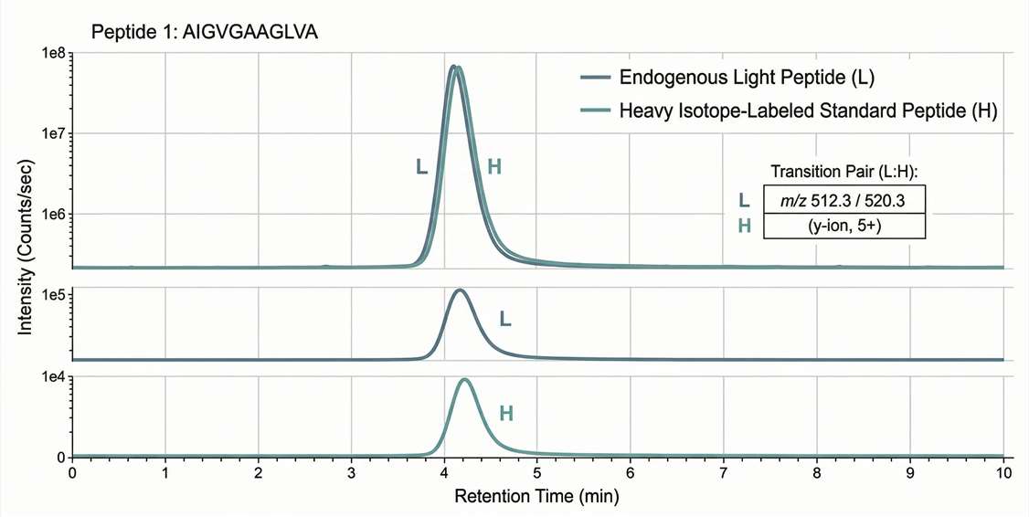 Extracted Ion Chromatogram peak co-elution