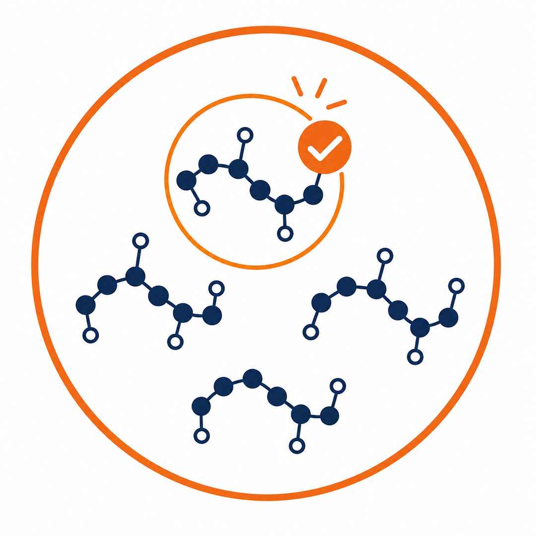 Lead optimisation and candidate screening icon