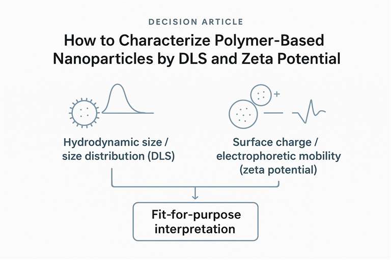 Decision figure cover for polymer nanoparticle DLS and zeta potential characterization