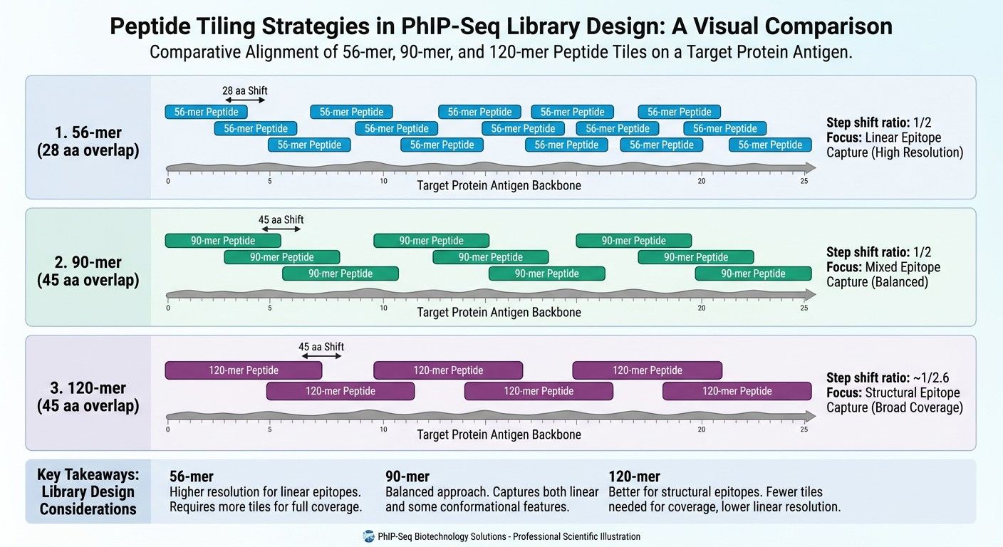 PhIP-Seq Peptide Tiling Design Infographic