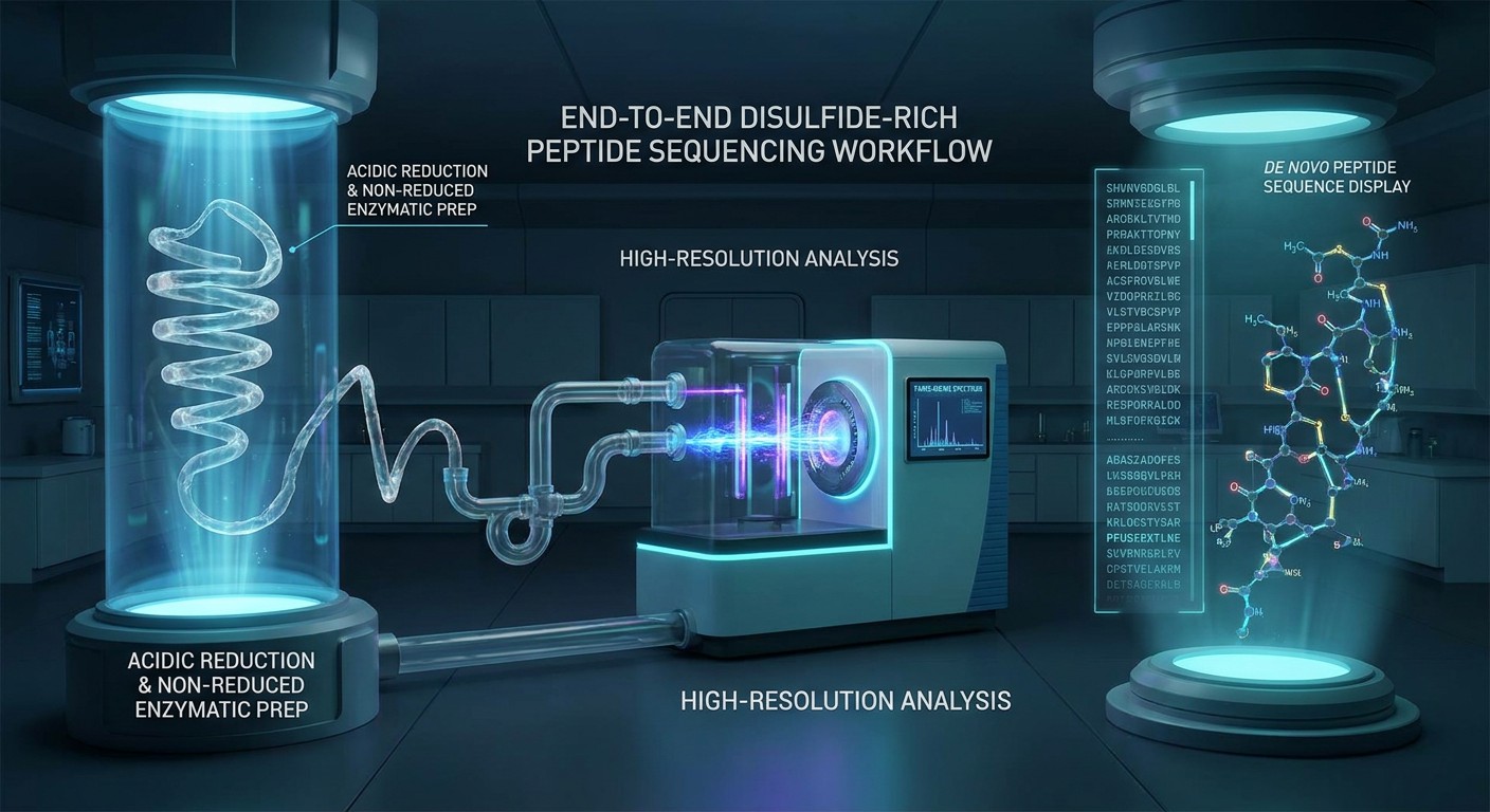 Sequencing Disulfide-Rich Peptides: Reduction, Mapping, and De Novo MS/MS