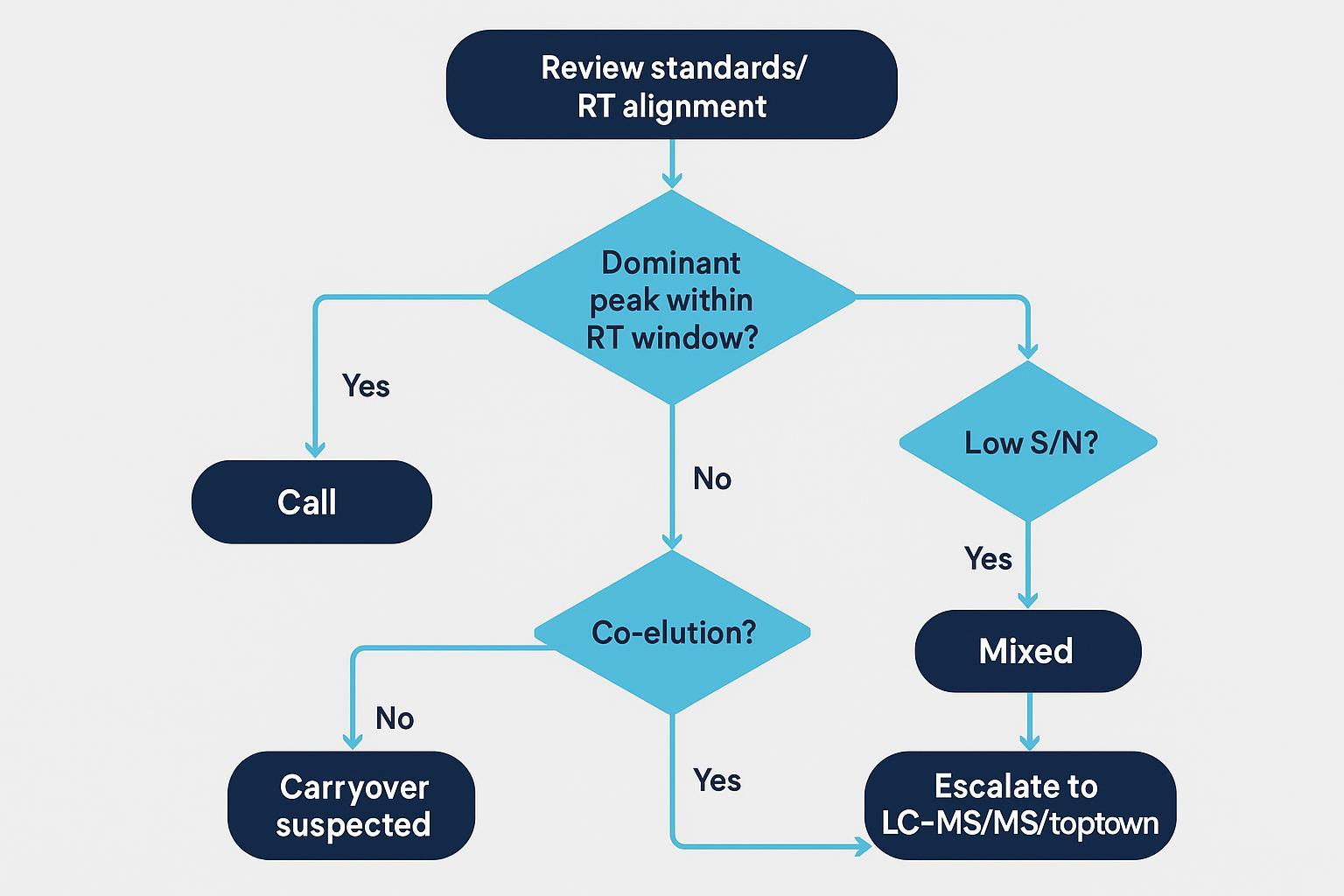 Quick-reference map of PTH-amino acids with typical relative RT windows and notes on frequent co-elutions