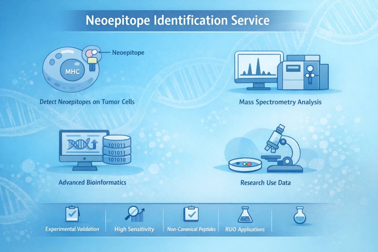 Creative Proteomics' tumor neoepitope identification services.