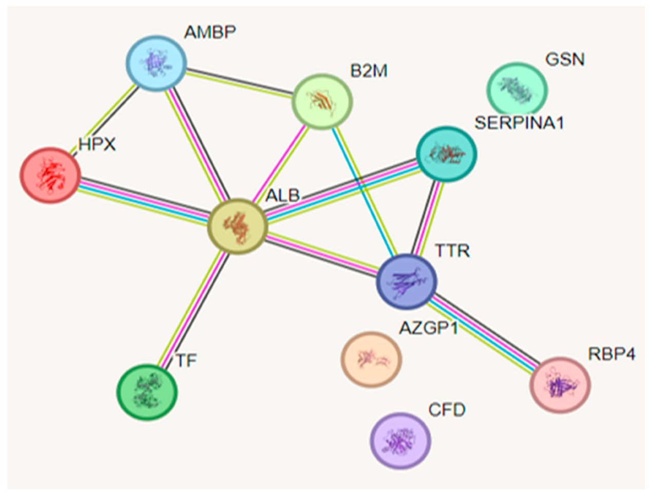 Eight presented interactions according to the analysis performed. 