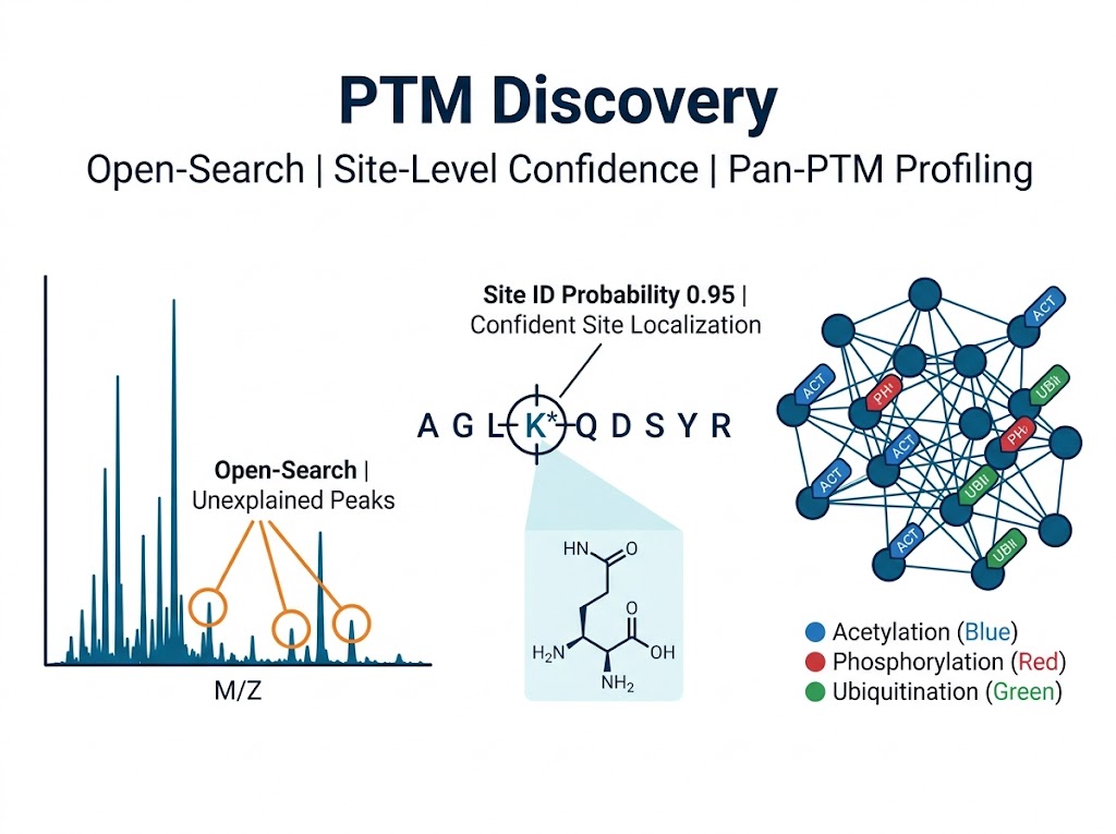 PTM discovery: open-search site ID and global profiling