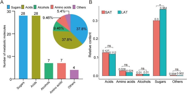Untargeted metabolomics data of tobacco from GC-MS.