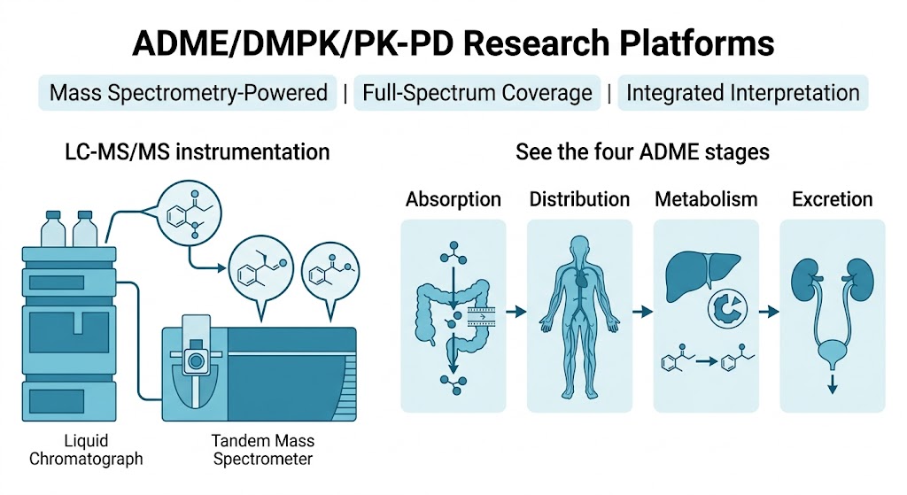 ADME DMPK mass spectrometry research platform overview