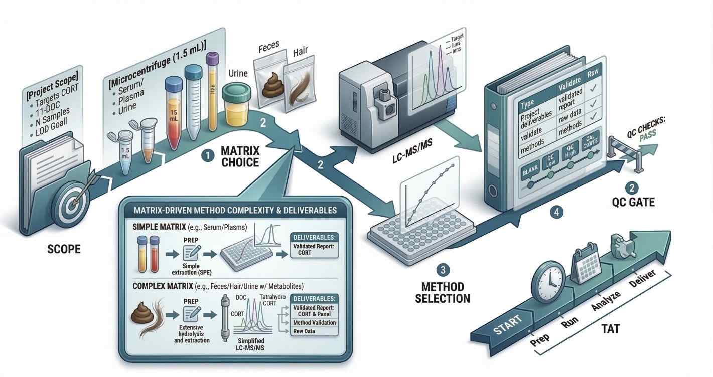 Corticosterone Analysis Service: Deliverables & QC (RUO)