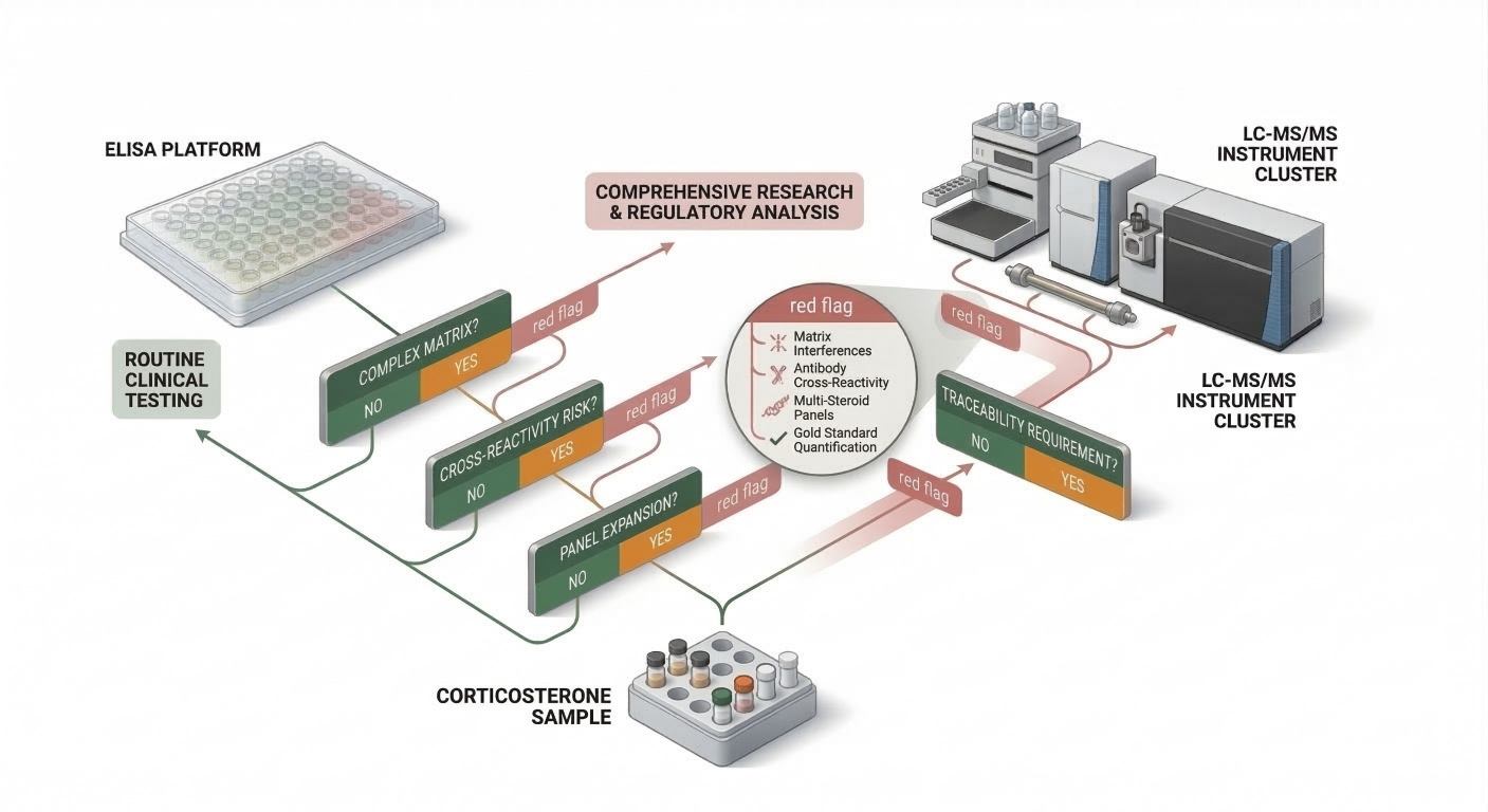 Figure 3. A practical RUO decision tree for corticosterone method selection
