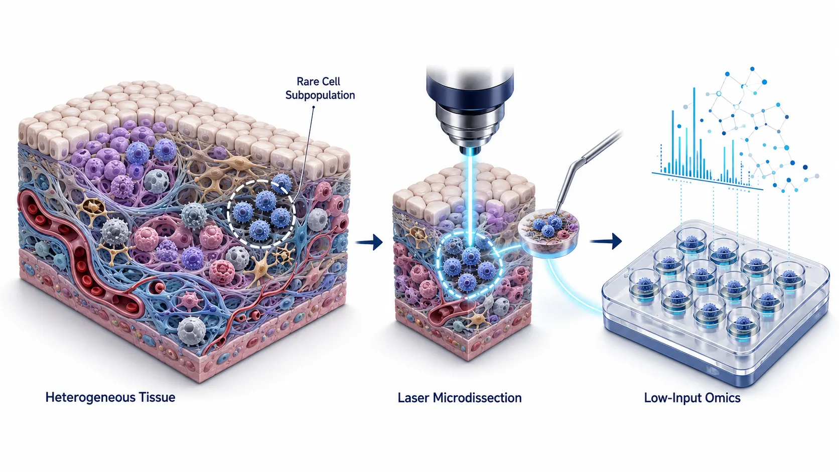 Designing an LCM Workflow for Rare-Cell Molecular Profiling: From ROI Selection to Low-Input Omics