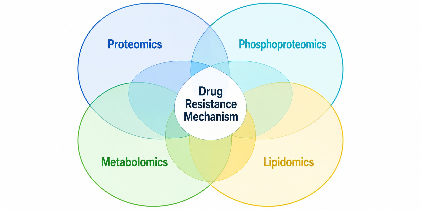 Multi-omics integration proteomics phosphoproteomics metabolomics lipidomics drug resistance