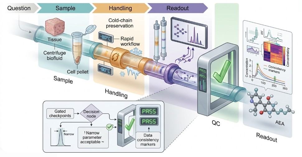 QC-gated RUO workflow for endocannabinoid study design