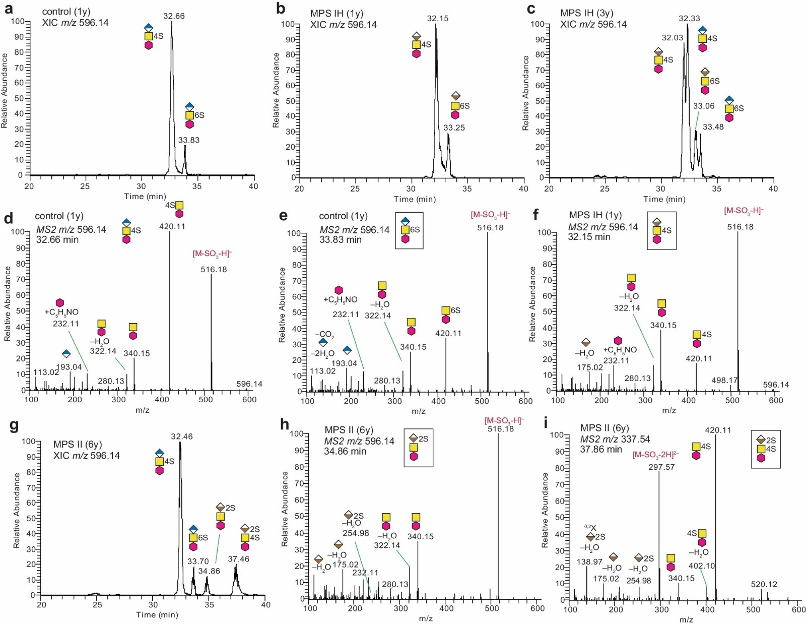 GAG-NRE Profiling by Nano-LC-MS/MS for MPS Subtypes