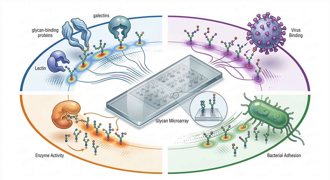 Screening Glycan-Binding Proteins (GBPs) and Viral Receptors