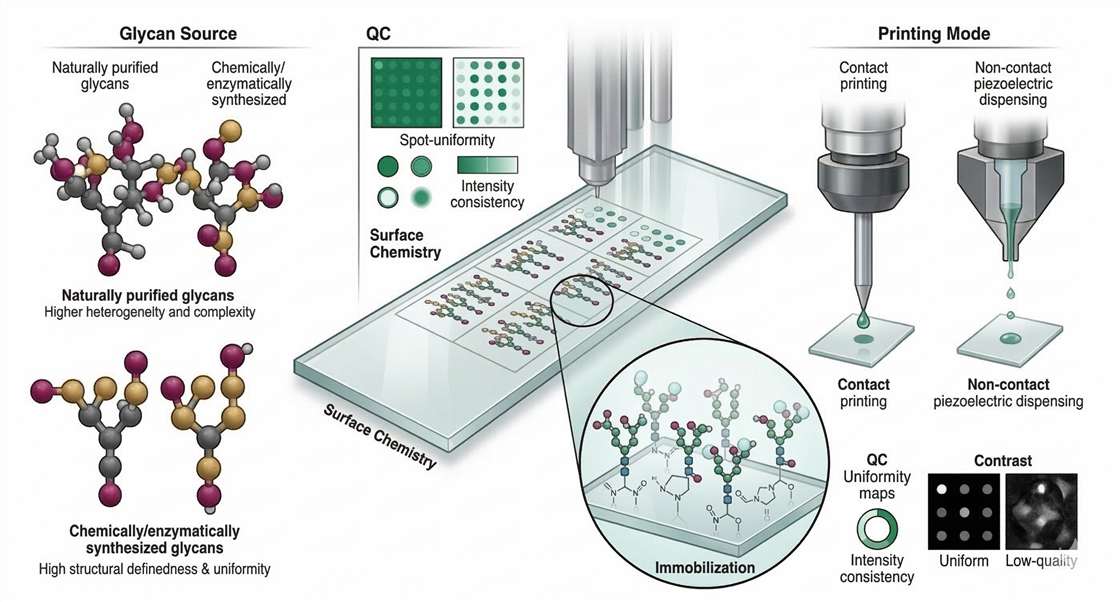 Figure 2. Fabrication logic of a glycan microarray.