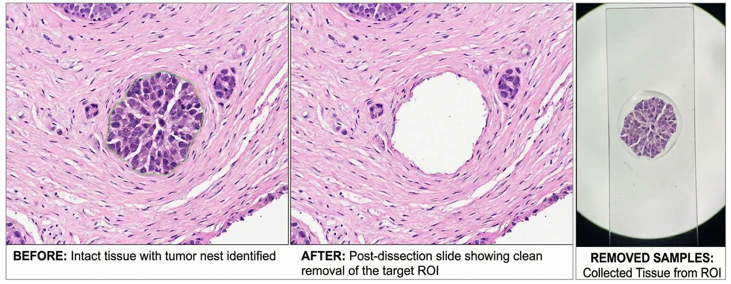 Before and after contrast of LCM