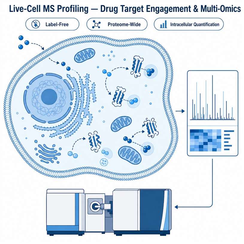 Live-cell MS profiling overview cellular drug target engagement