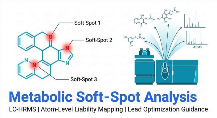 Metabolic soft-spot analysis service overview with LC-HRMS platform