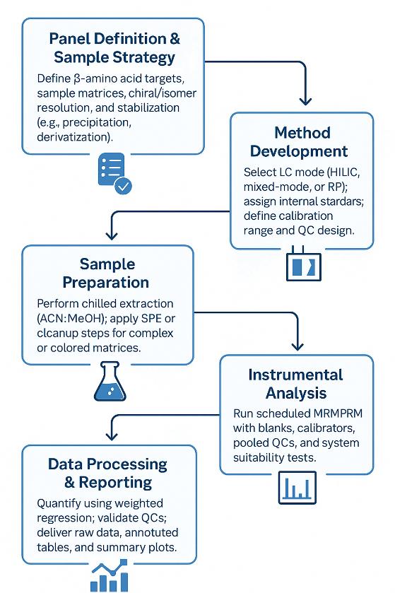 β-Amino Acids Analysis Workflow