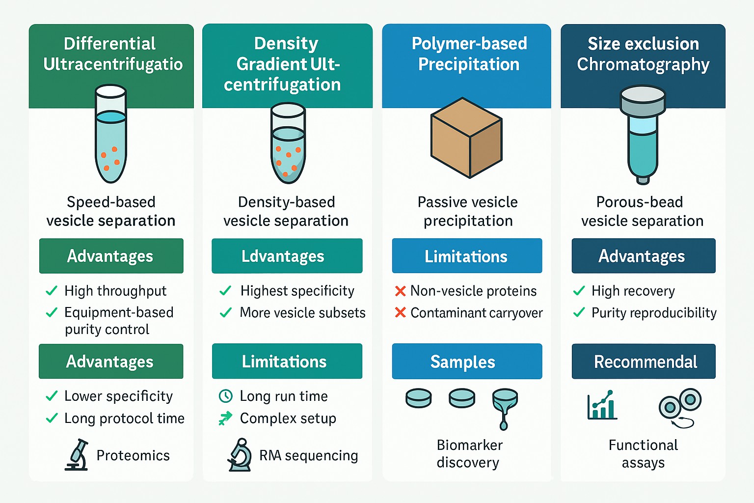 Exosome isolation methods compared: ultracentrifugation, SEC, kits