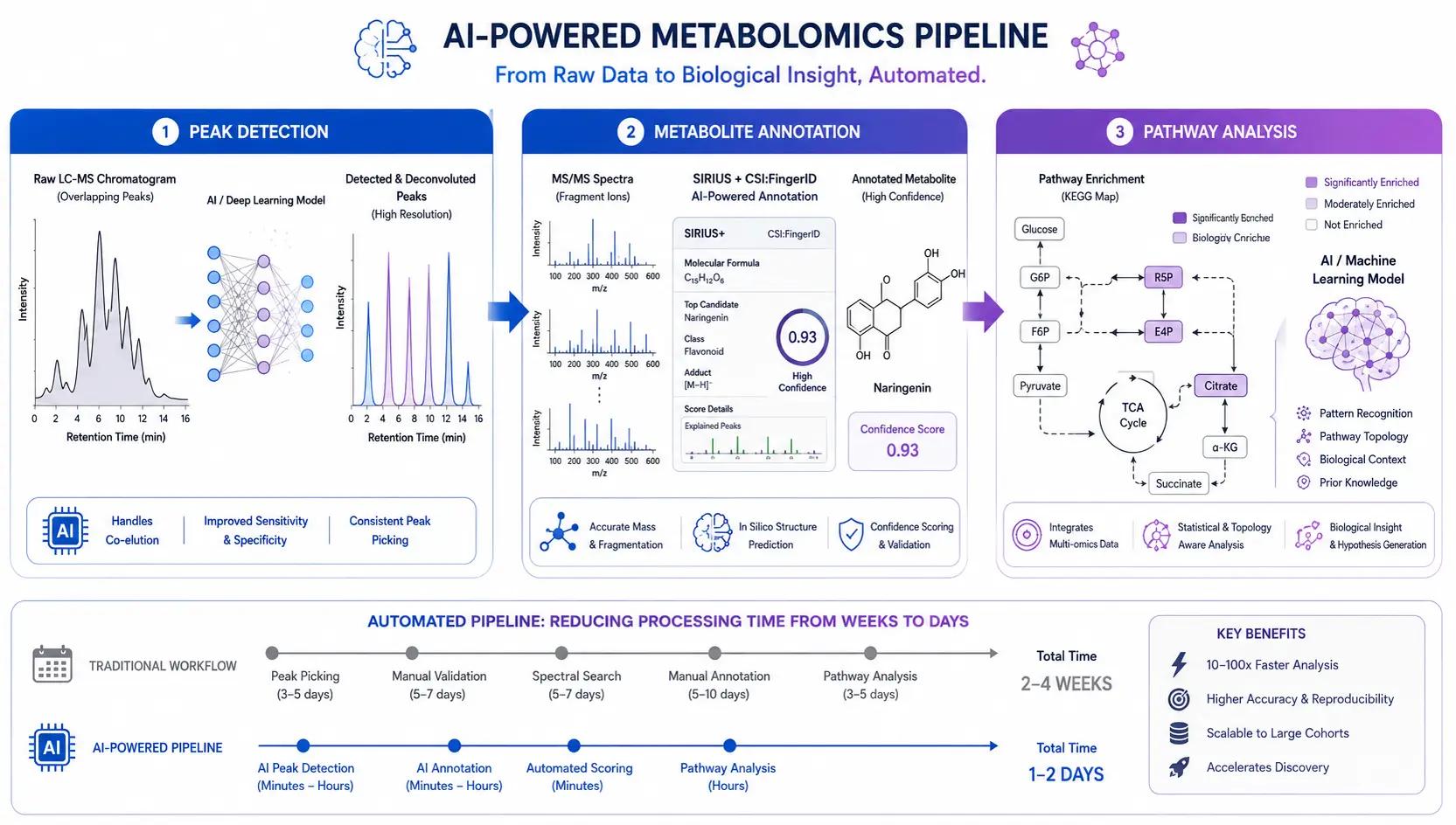 Figure 7: AI-Assisted Metabolomics Data Processing Pipeline