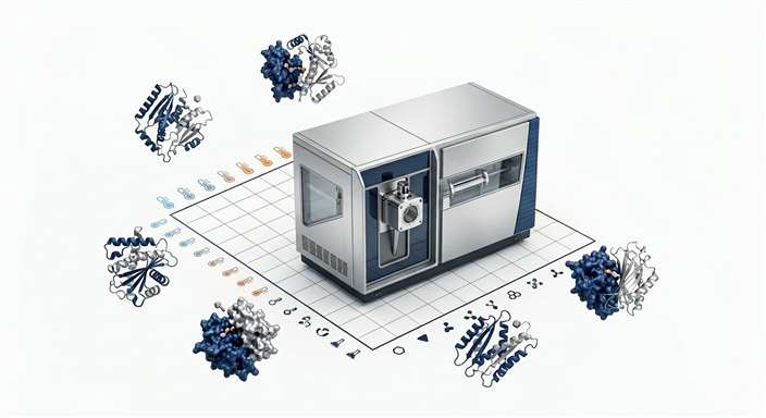 2D Thermal Proteome Profiling (2D-TPP) service workflow matrix including concentration and temperature gradients.