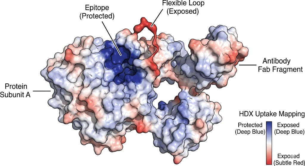 Direct projection of uptake data onto 3D protein models