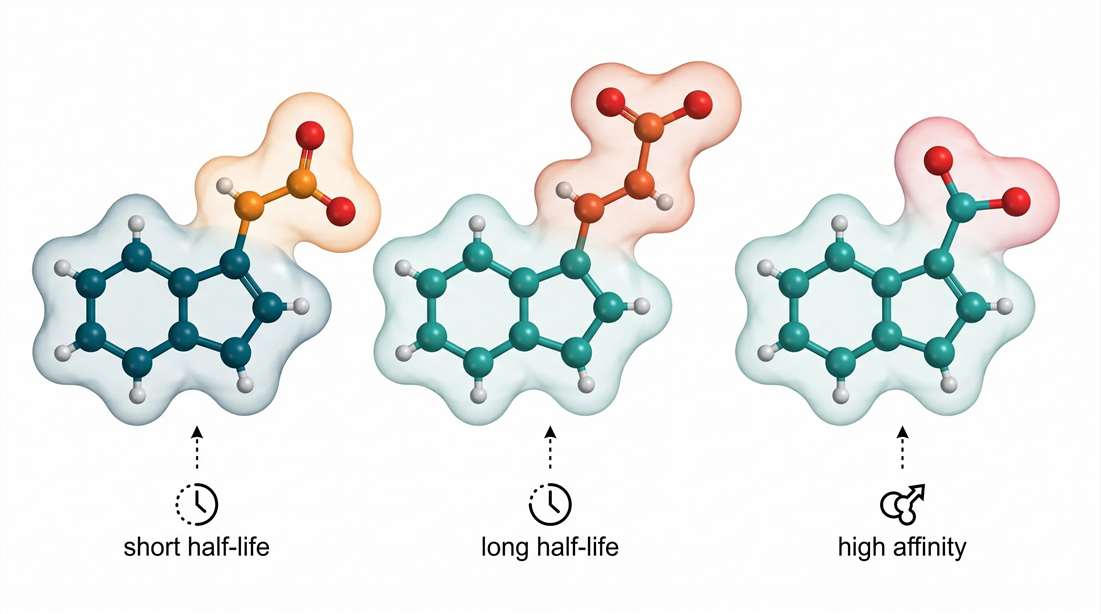 Structure-activity relationship (SAR) determinants of microbial indole derivatives