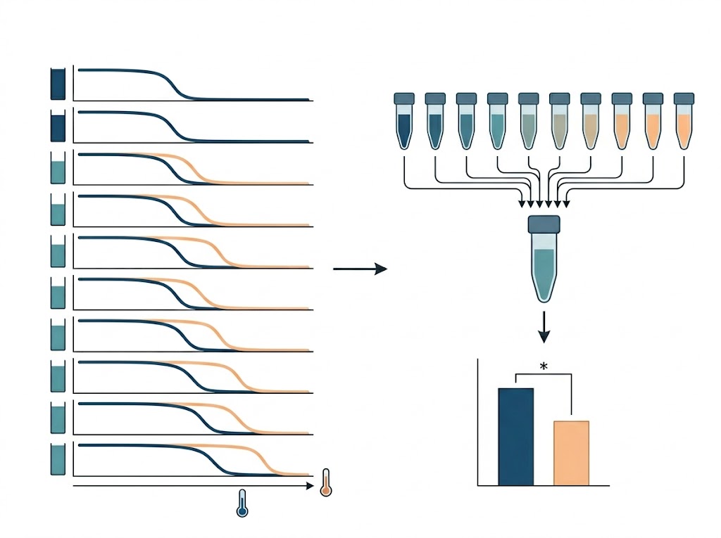 PISA Service hero diagram highlighting sample pooling, high-throughput MS, and integral solubility curves.