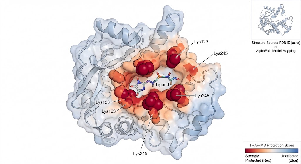 3D Accessibility Hotmaps visualizing protected residues