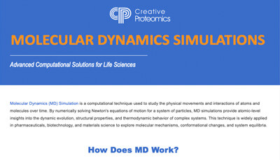 Molecular Dynamics Simulations Solution