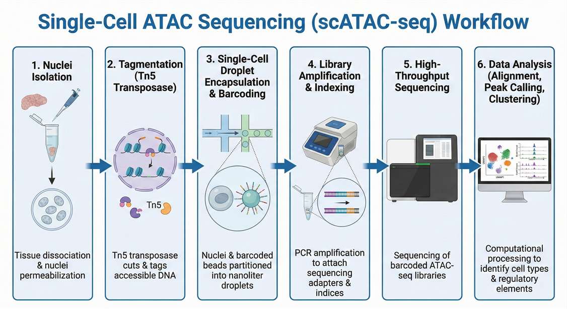 scATAC-seq workflow chart