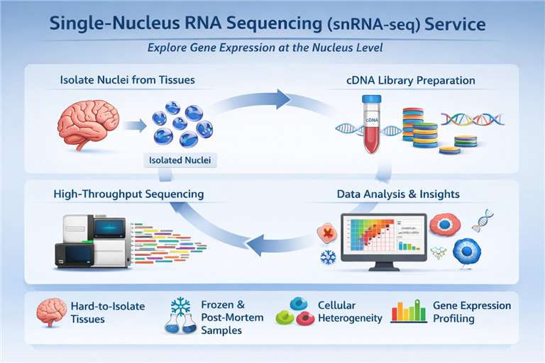 graphical abstract of Single-Nucleus RNA Sequencing (snRNA-seq)