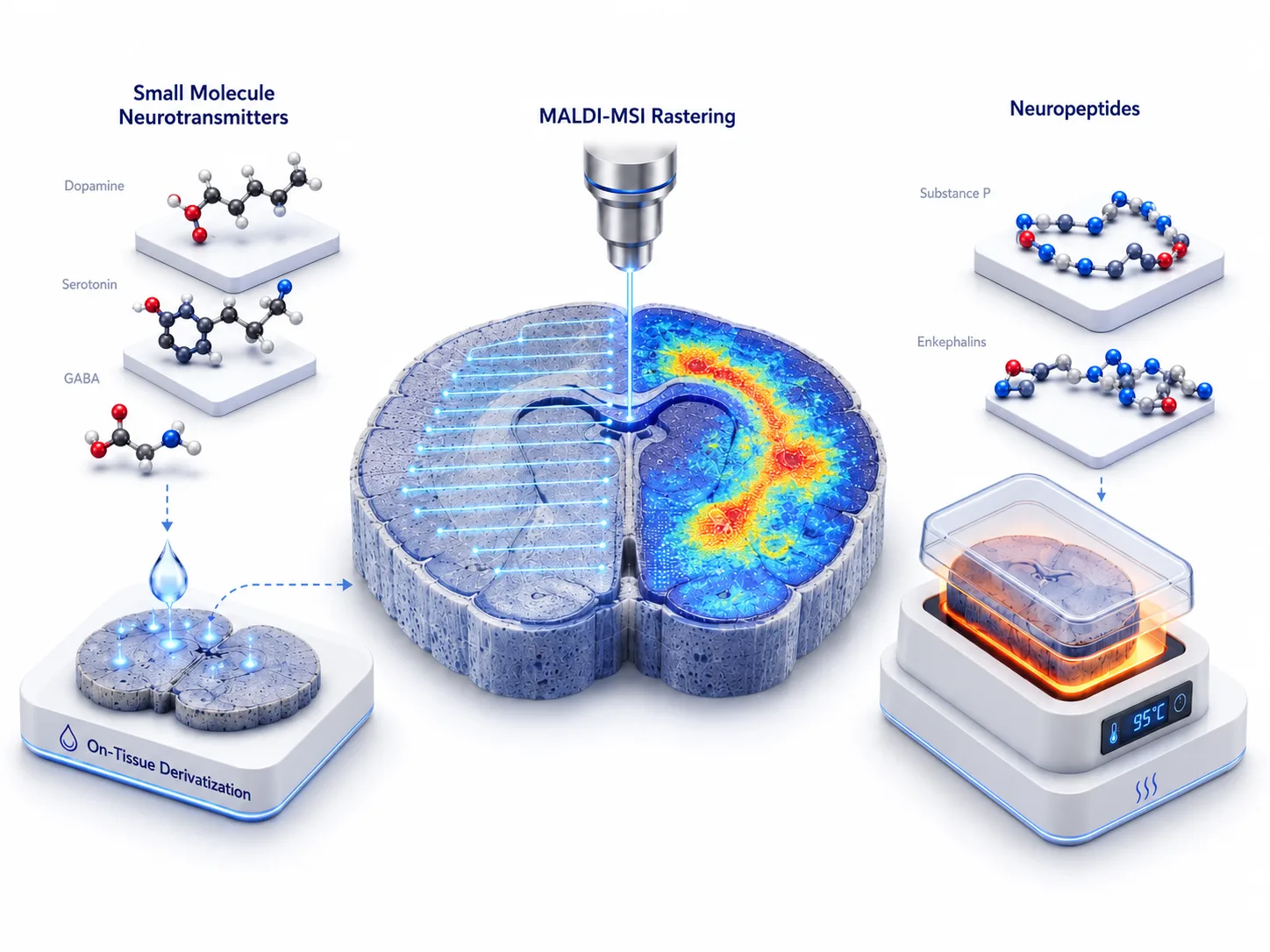 Spatial Mapping of Neurotransmitters and Neuropeptides by MALDI-MSI: Assay Design, Derivatization, and Validation