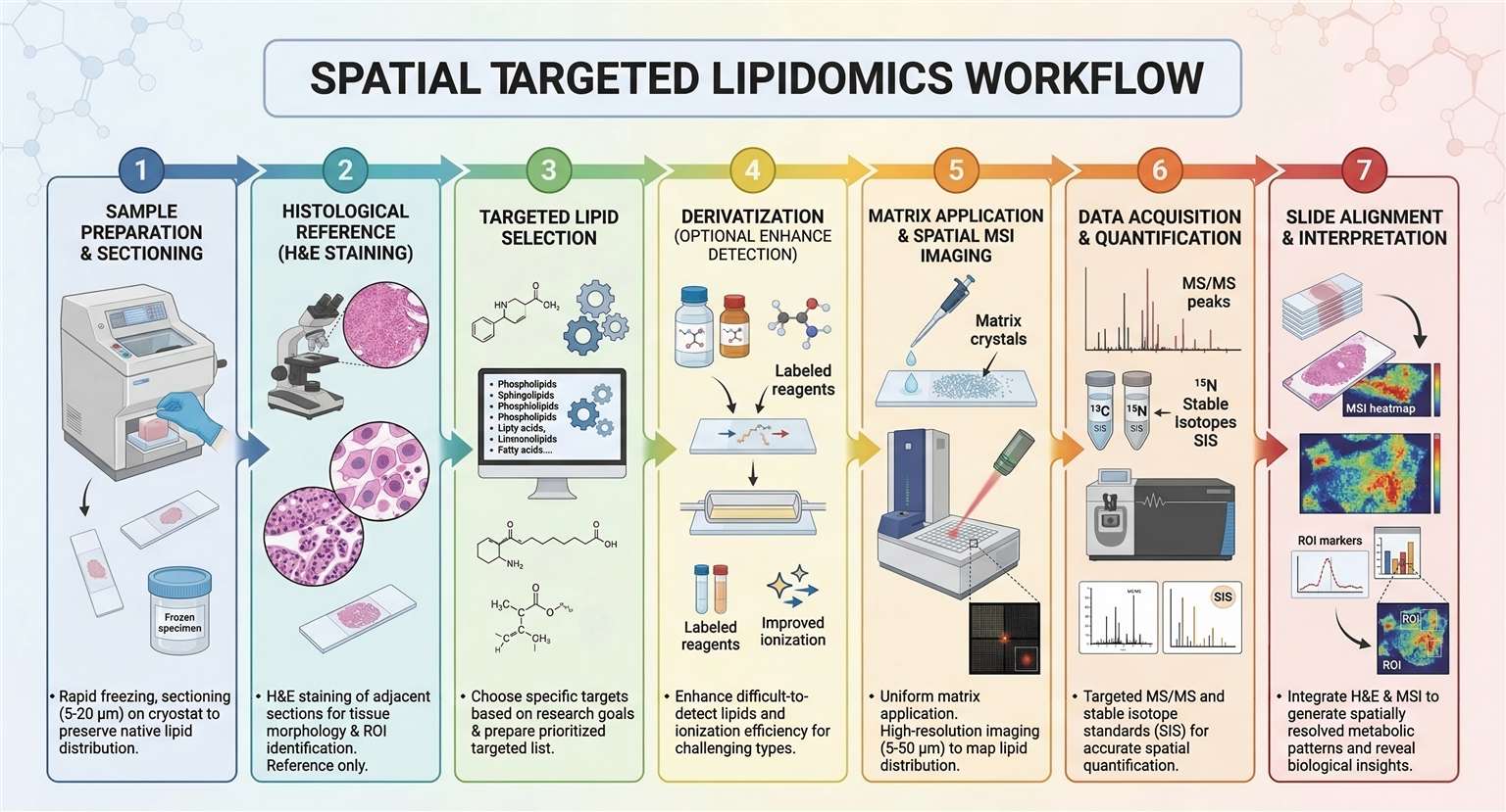 workflow of spatial targeted lipidomics