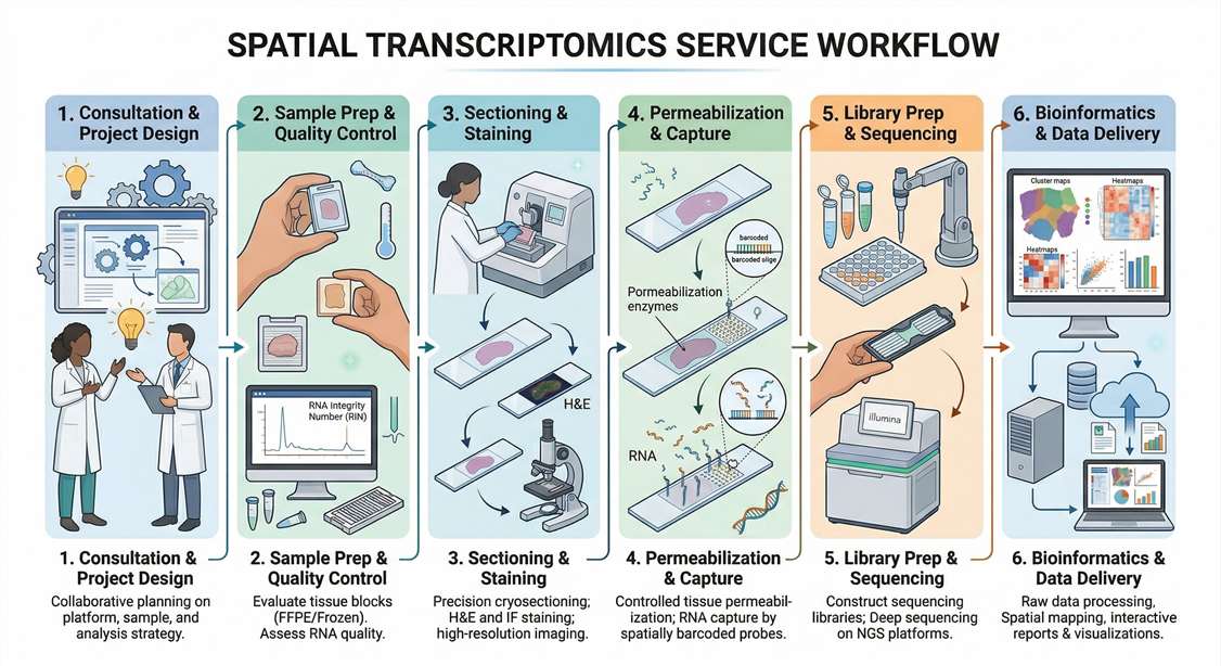 Spatial Transcriptomics Service workflow