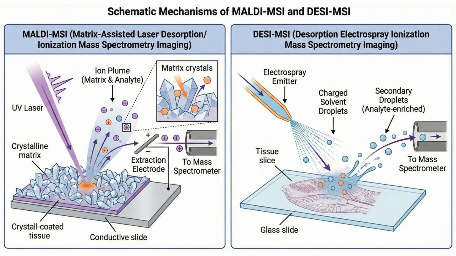Mechanisms of MALDI and DESI
