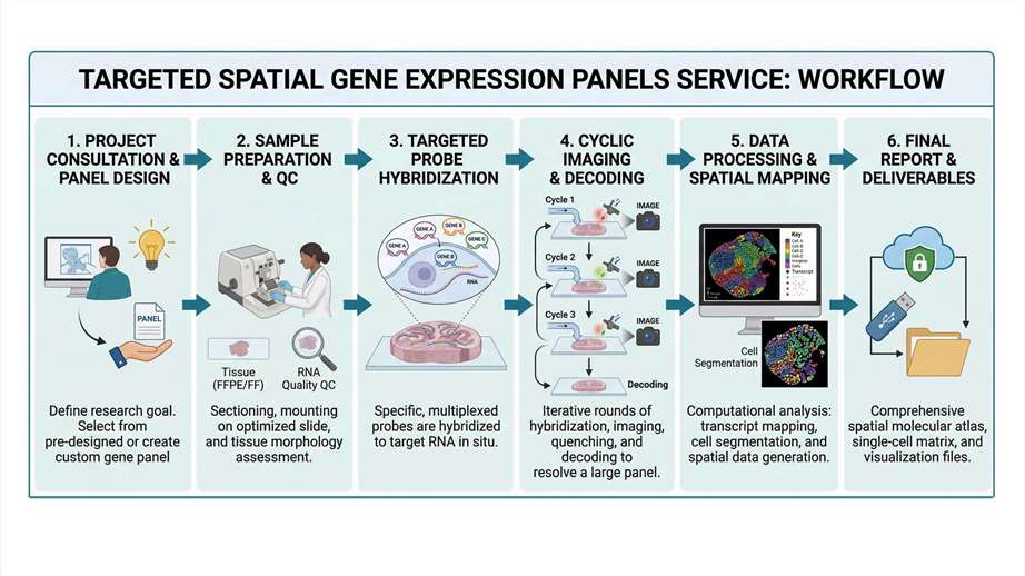 workflow of targeted spatial gene expression service