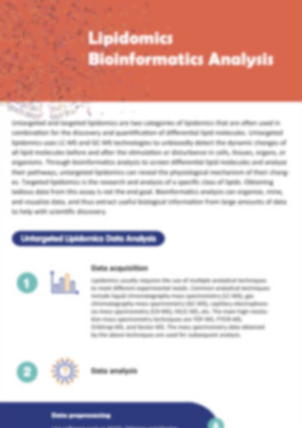 Lipidomics Bioinformatics Analysis