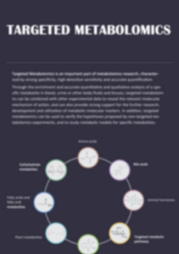 Targeted Metabolomics